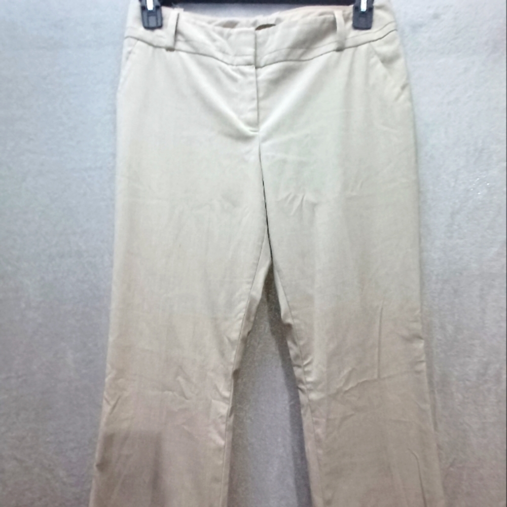 The Limited Cassidy Fit Dress Pants Women Size 6R Beige Bootcut Career